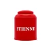 Boîte à thé en métal rouge mat - ETIENNE Coffee & Shop