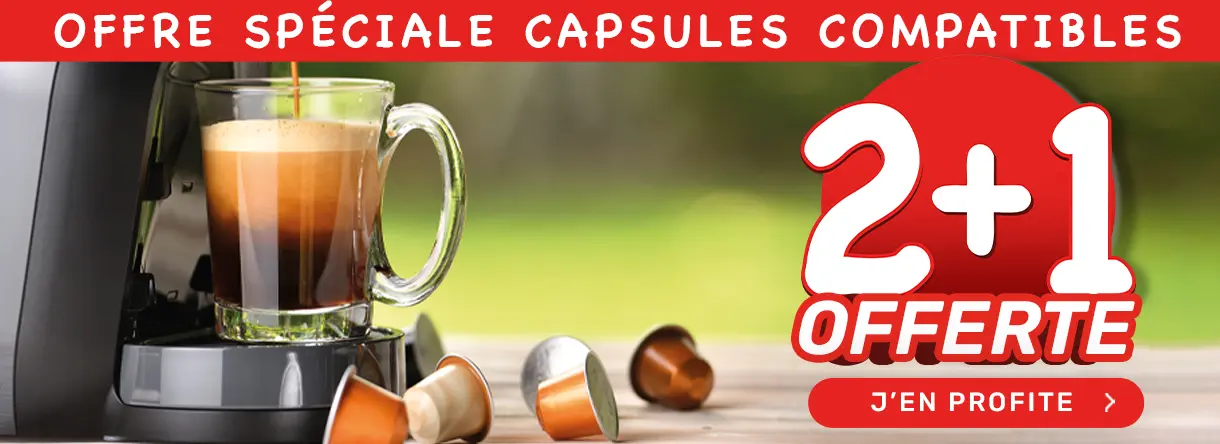 offre spéciale capsules café 2+1 ETIENNE Coffee & Shop