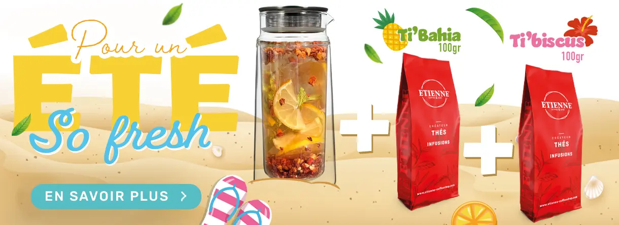 ETIENNE Coffee & shop thé glacé été 2023 carafe