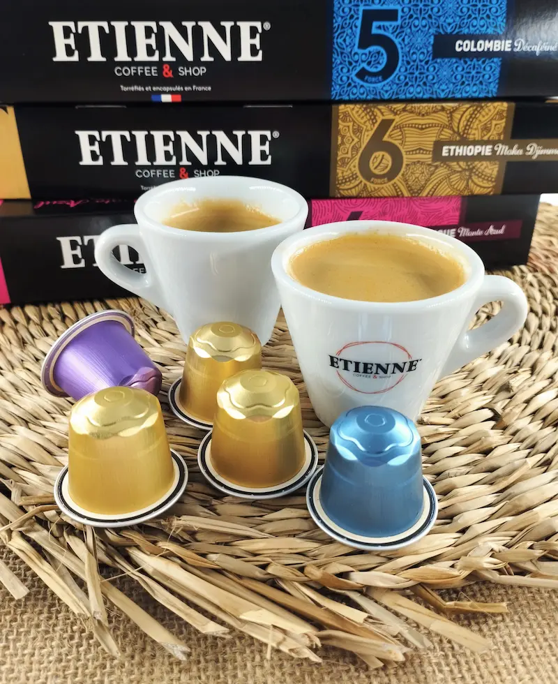 ETIENNE Coffee & Shop capsules café