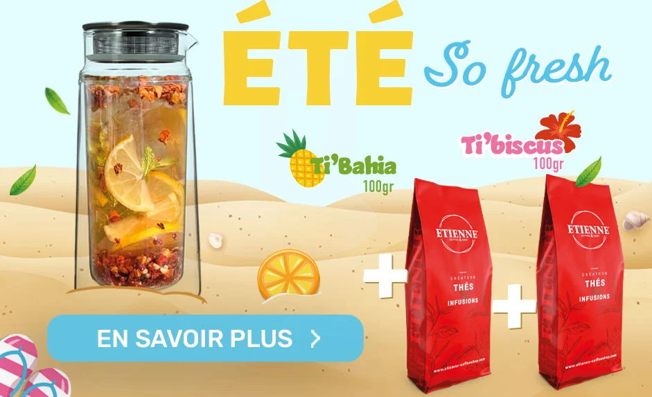 1 carafe achetée = 200g de thé offert
