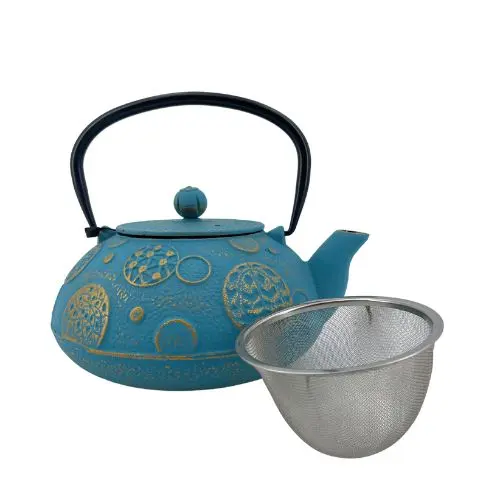 ETIENNE Coffee & Shop Théière fonte Artic bleu ciel nouveauté