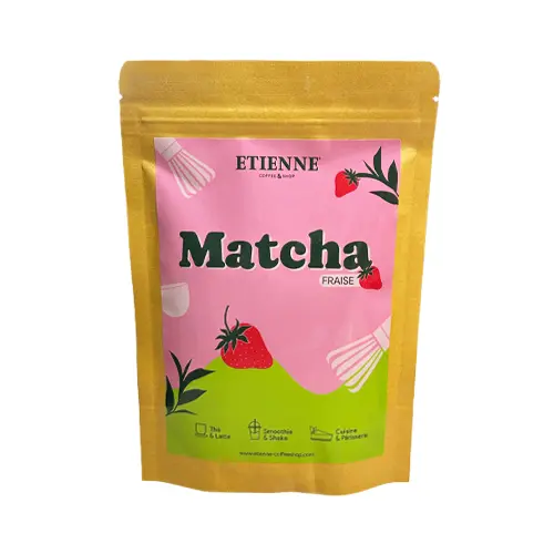 Matcha aromatisé fraise - 100g
